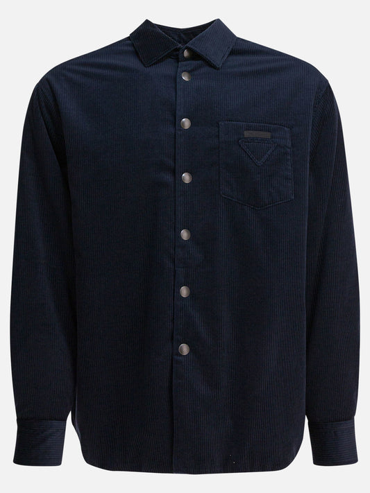 Casual shirts Solid colour  Blue - Prada Men | PLP | VIETTI Online Store 
