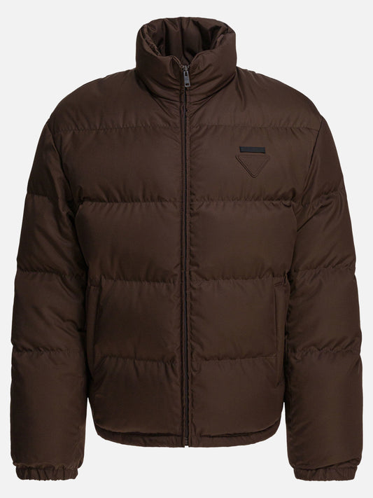 Down jackets Logo  Brown - Prada Men | PDP | VIETTI Online Store 
