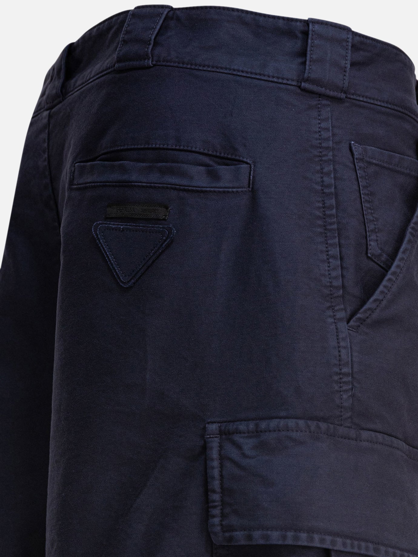 Cargo & parachute trousers Solid colour  Blue - Prada Men | PDP | VIETTI Online Store | thumbnail_4