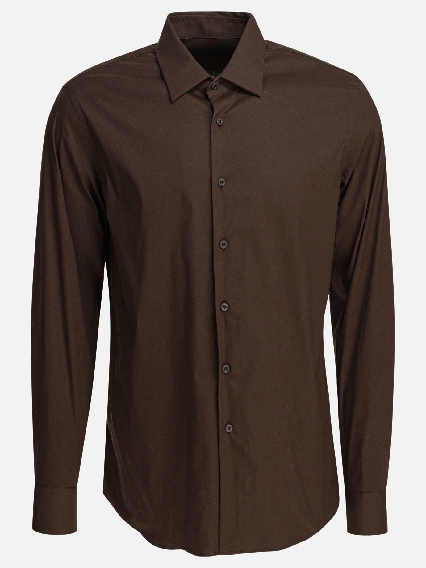 Casual shirts Solid colour  Brown - Prada Men | PDP | VIETTI Online Store | thumbnail