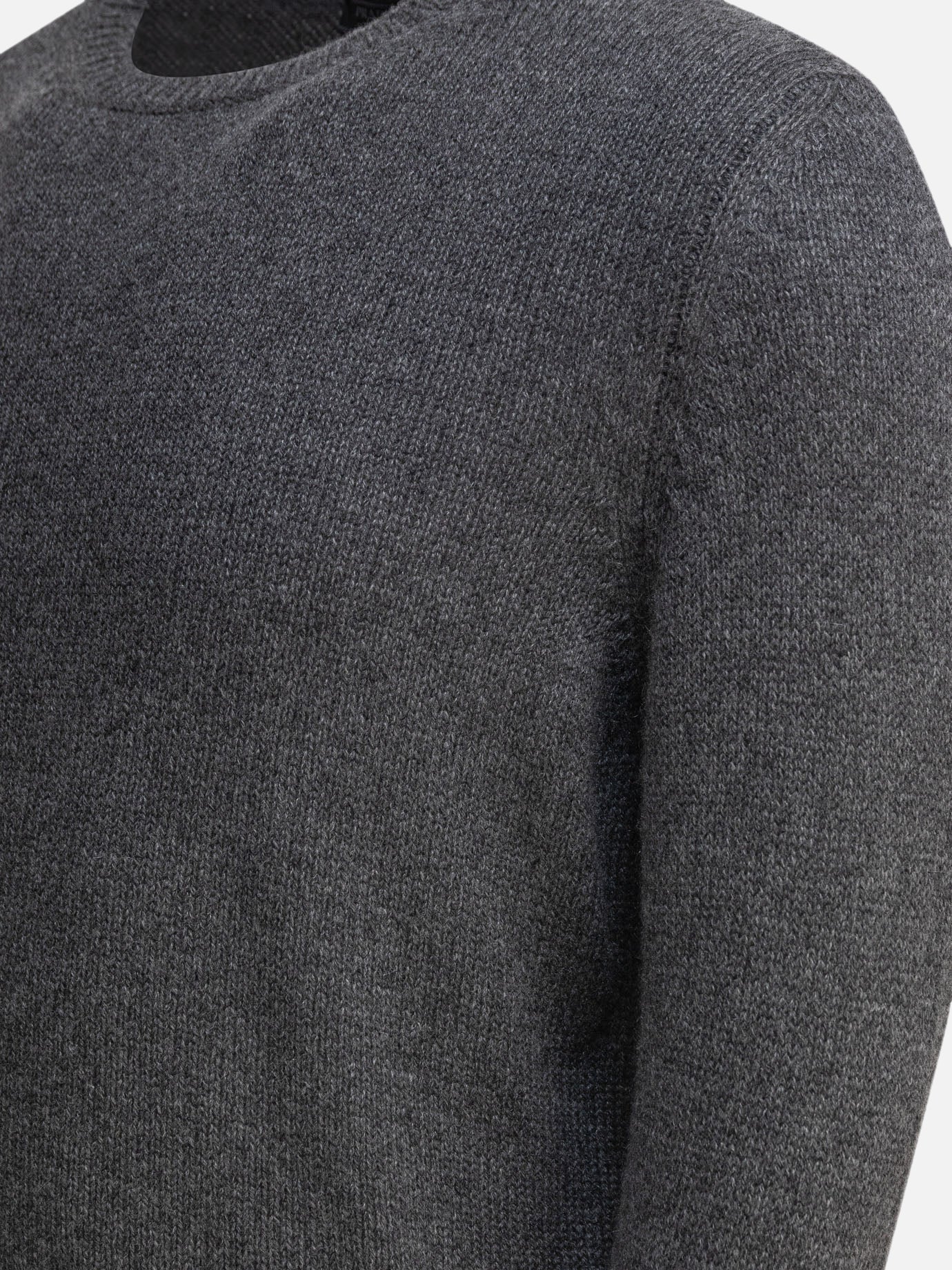 Crewneck sweaters Solid colour  Grey - Prada Men | PDP | VIETTI Online Store | thumbnail_4