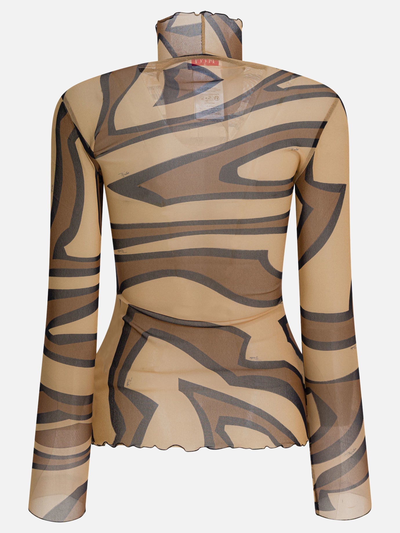 Mock neck t-shirts Print  Brown - Pucci Women | PDP | VIETTI Online Store | Zoom-Modal_2
