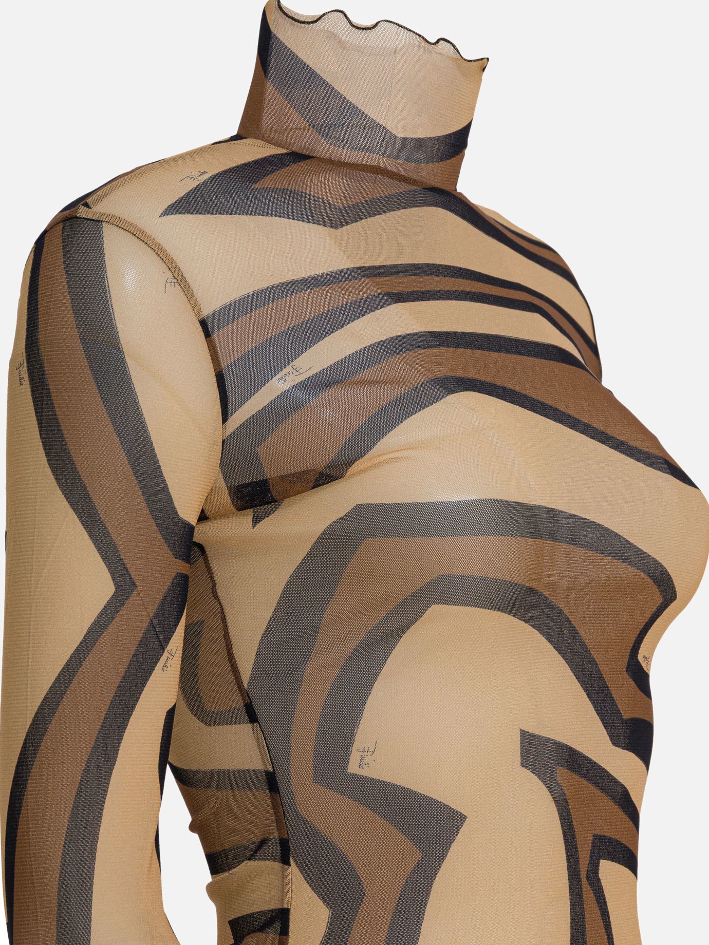 Mock neck t-shirts Print  Brown - Pucci Women | PDP | VIETTI Online Store | Zoom-Modal_4
