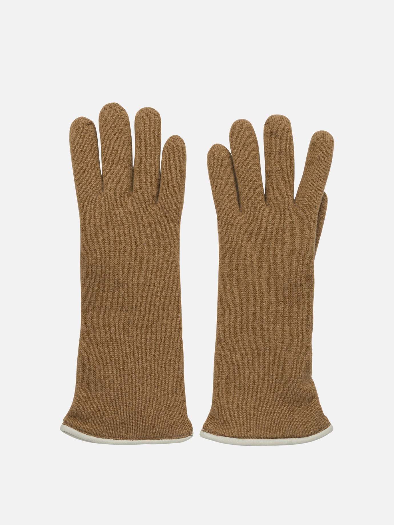 Casual gloves 100% cashmere  Brown - Restelli Women | PDP | VIETTI Online Store | thumbnail