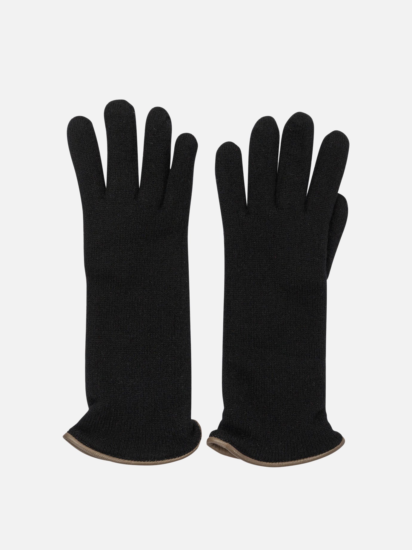 Casual gloves 100% cashmere  Black - Restelli Women | PDP | VIETTI Online Store | Zoom-Modal
