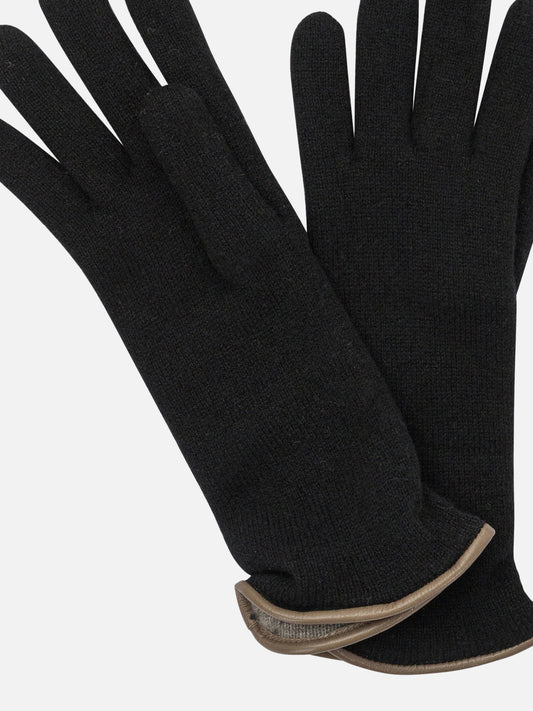 Casual gloves 100% cashmere  Black - Restelli Women | PDP | VIETTI Online Store | 2
