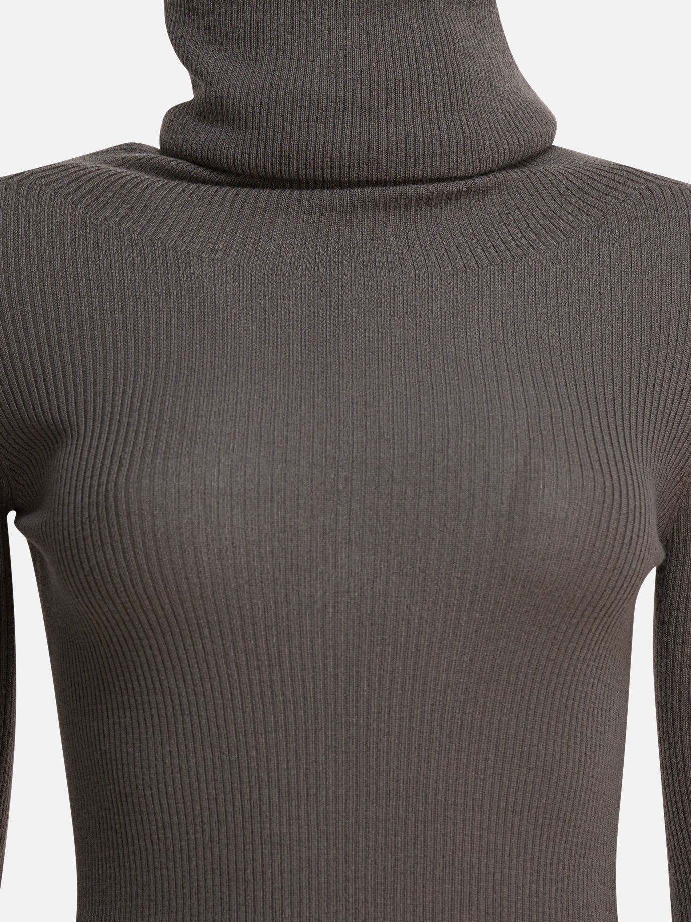 Turtleneck sweaters Solid colour  Grey - Rick Owens Women | PDP | VIETTI Online Store | thumbnail_3