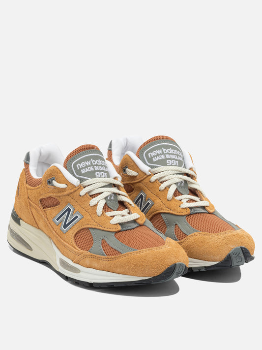 Low top sneakers 100% suede - 100% rubber  Orange - New Balance Men | PLP | VIETTI Online Store | 2
