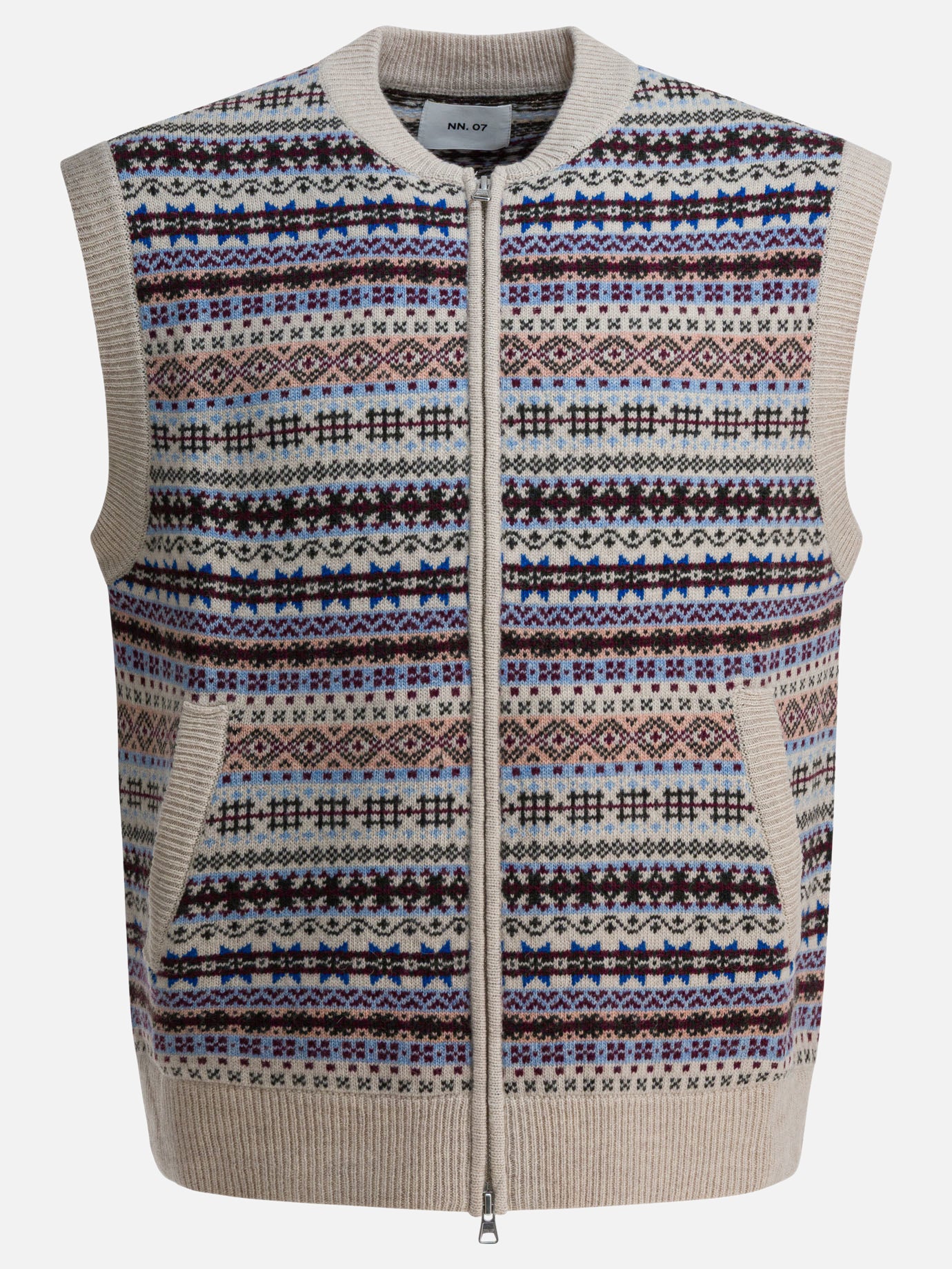 Vests Textured knit  Beige - NN.07 Men | PDP | VIETTI Online Store | thumbnail