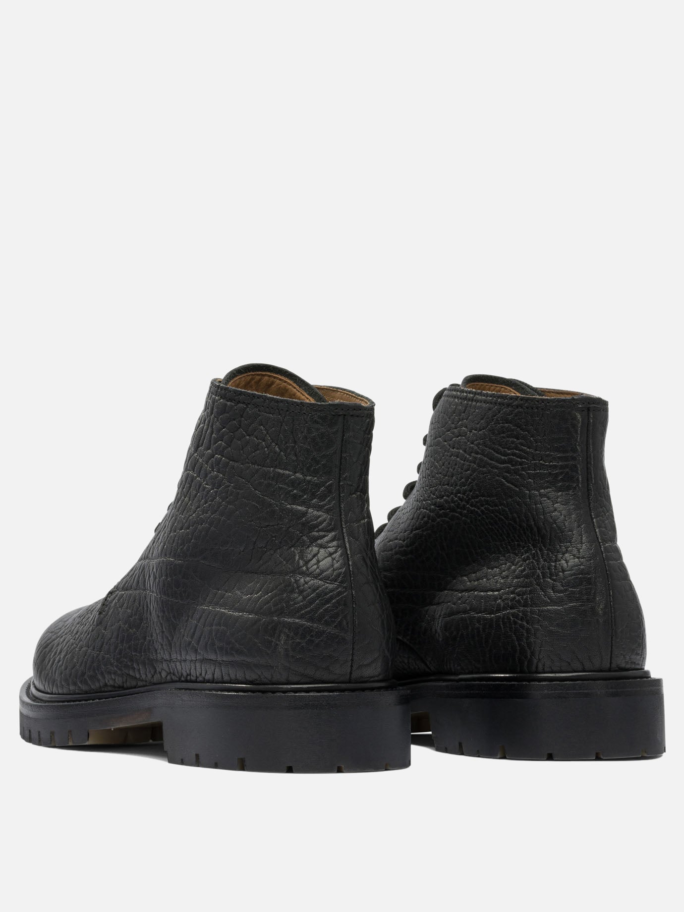 Lace-up boots 100% leather - 100% rubber  Black - Officine Creative Men | PDP | VIETTI Online Store | thumbnail_4