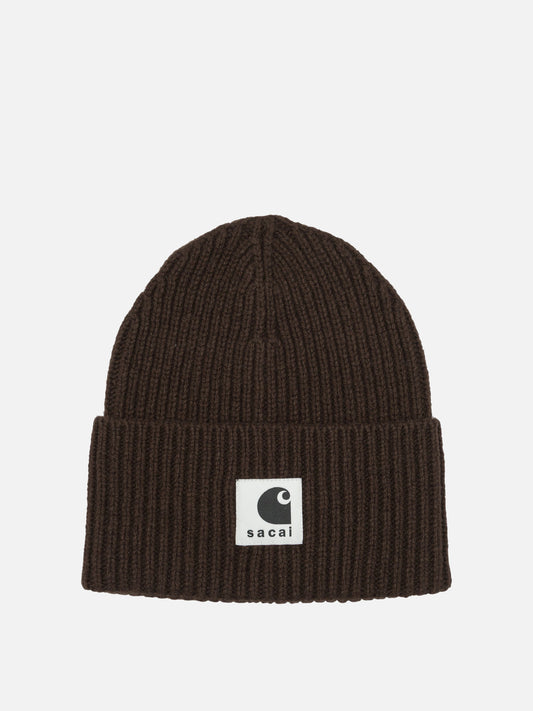 Beanies Logo  Brown - Sacai Men | PLP | VIETTI Online Store 
