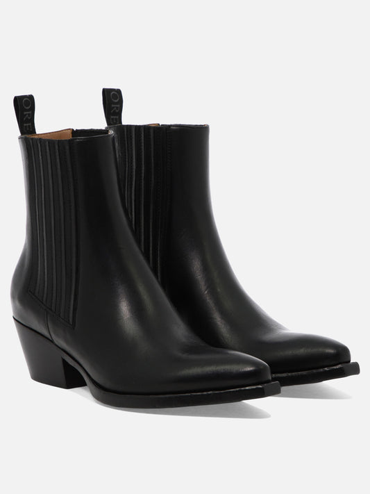 Pull-on boots 100% leather - 95% leather 5% rubber  Black - Sartore Women | PDP | VIETTI Online Store | 2

