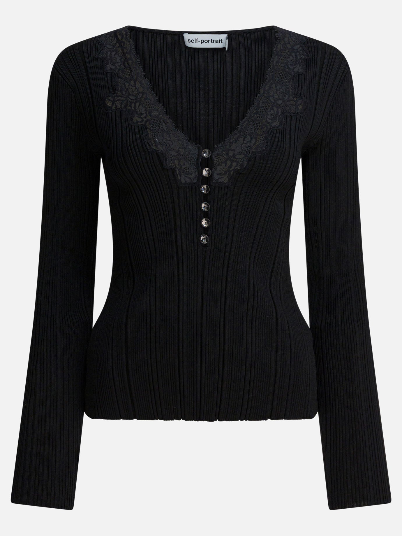 Casual tops Lace  Black - Self-portrait Women | PDP | VIETTI Online Store | Zoom-Modal
