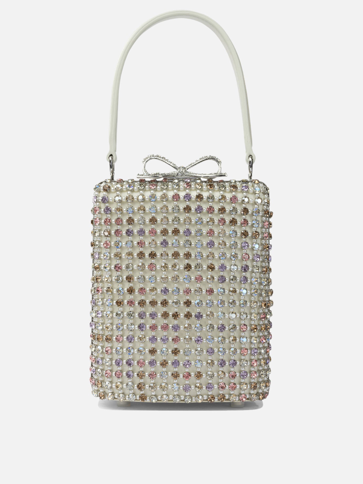Mini bags 100% cow leather  Silver - Self-portrait Women | PDP | VIETTI Online Store | Zoom-Modal
