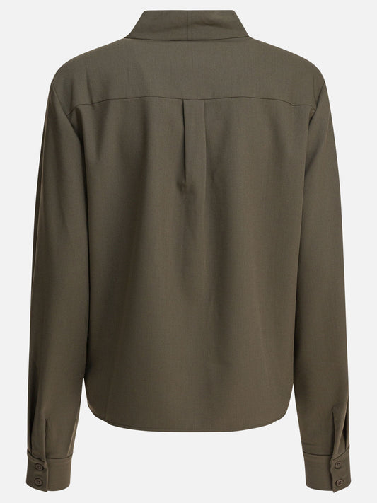 Blouses Solid colour  Green - Self-portrait Women | PLP | VIETTI Online Store | 2
