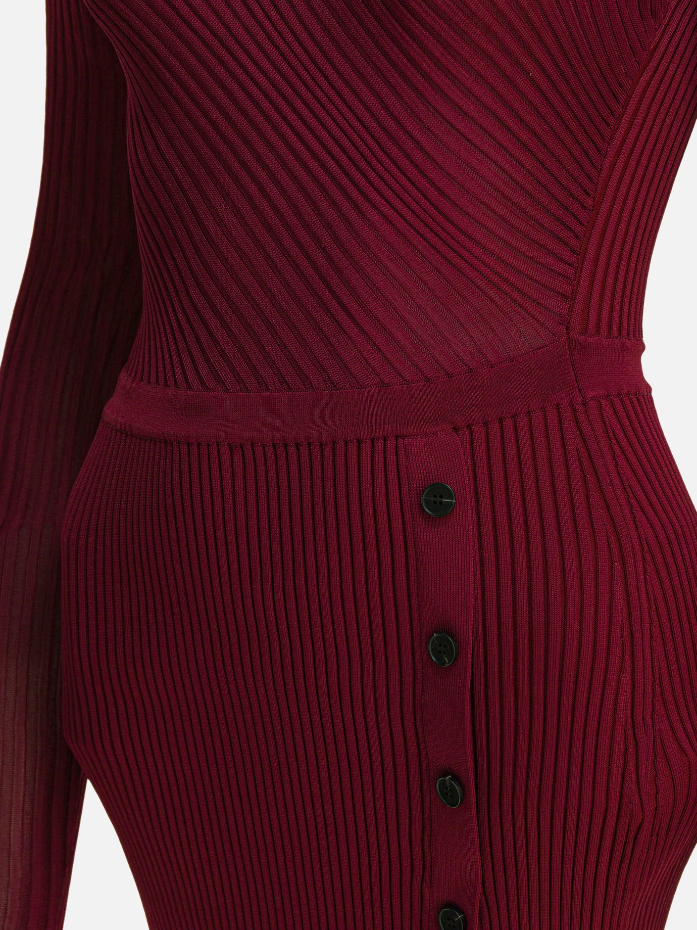 Midi dresses Solid colour  Bordeaux - Self-portrait Women | PDP | VIETTI Online Store | thumbnail_4