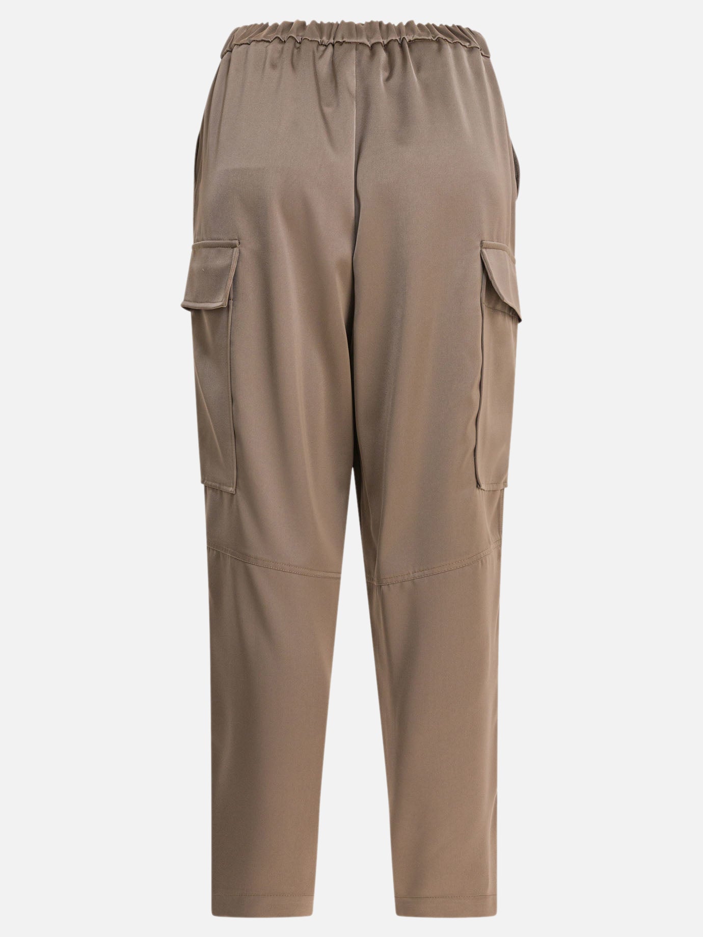 Cargo & parachute trousers Solid colour  Beige - Semper Women | PDP | VIETTI Online Store | thumbnail_2