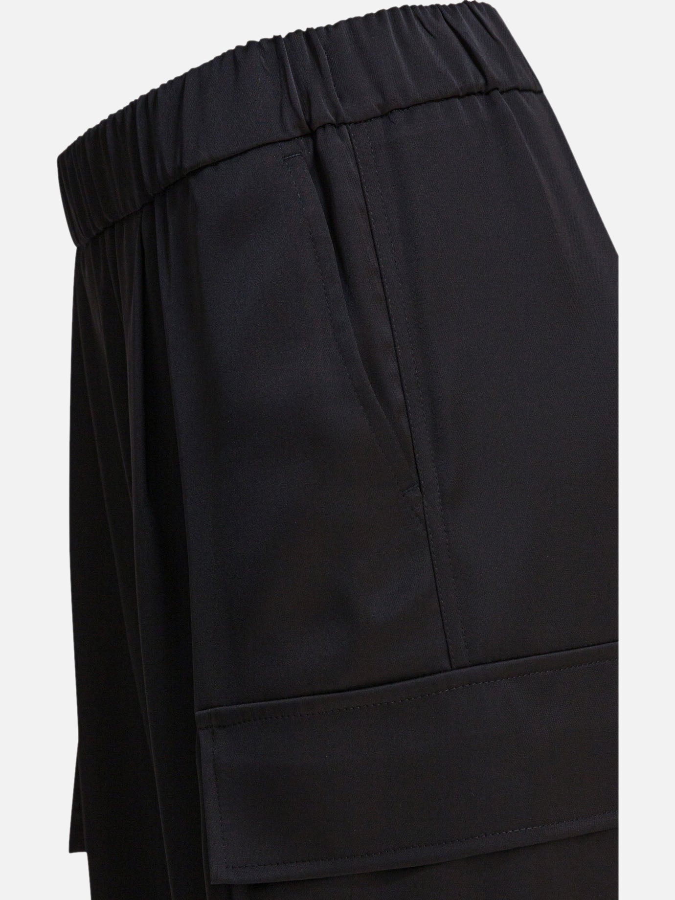 Cargo & parachute trousers Solid colour  Black - Semper Women | PDP | VIETTI Online Store | thumbnail_4
