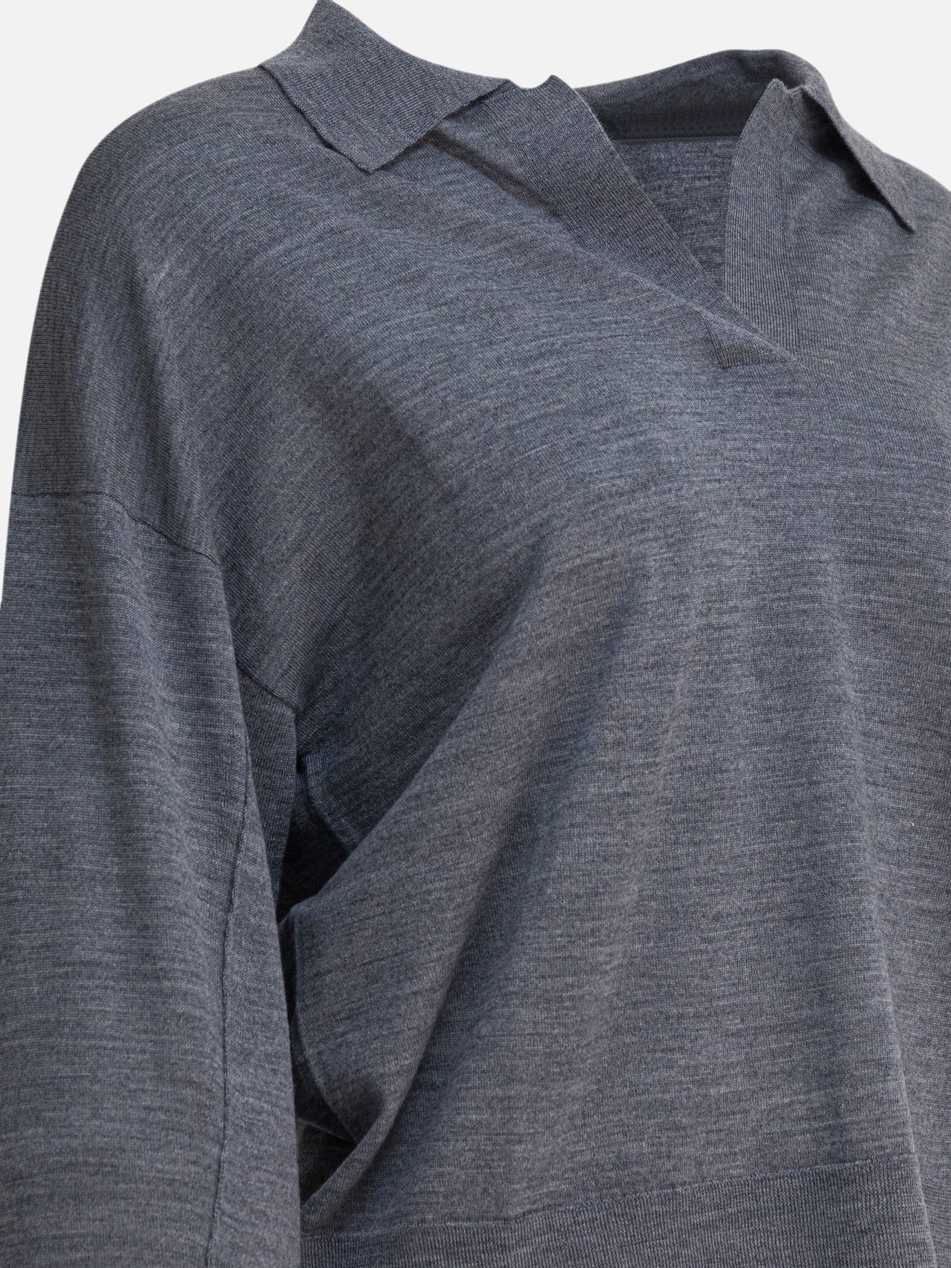 V neck sweaters Solid colour  Grey - Soeur Women | PDP | VIETTI Online Store | Zoom-Modal_4
