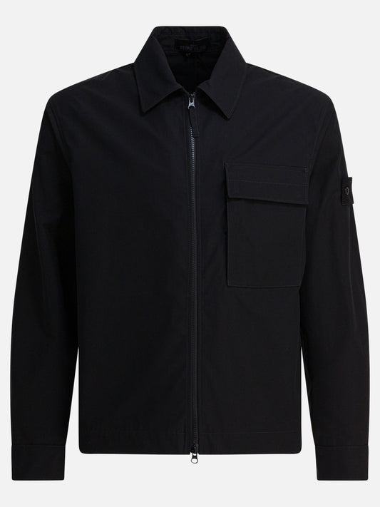Quilted & Utility Jackets Logo  Black - Stone Island Men | PLP | VIETTI Online Store 
