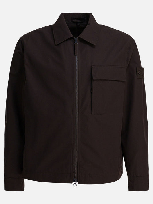 Quilted & Utility Jackets Logo  Brown - Stone Island Men | PLP | VIETTI Online Store 
