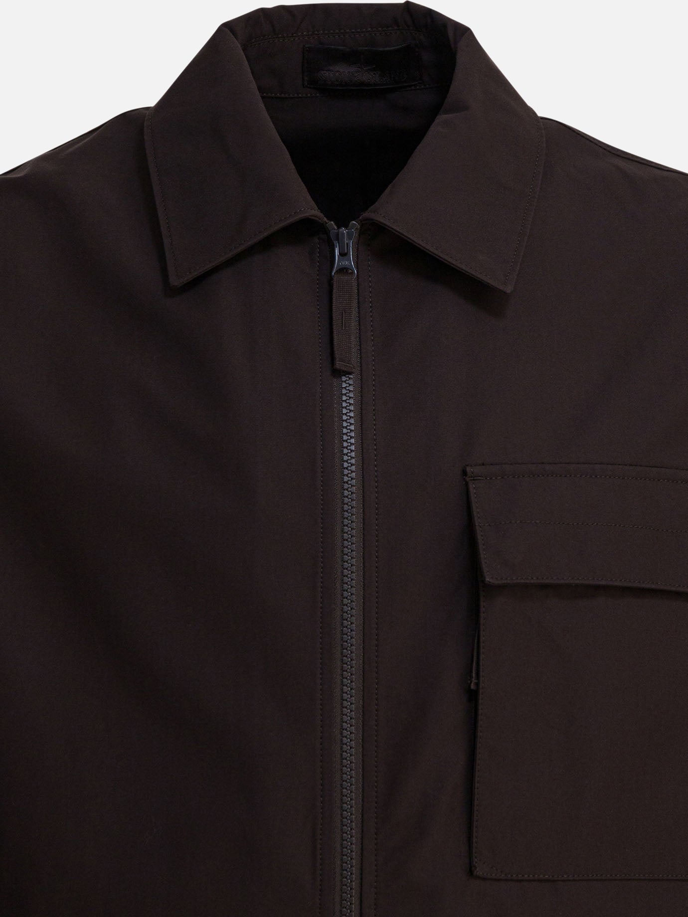 Quilted & Utility Jackets Logo  Brown - Stone Island Men | PDP | VIETTI Online Store | thumbnail_3