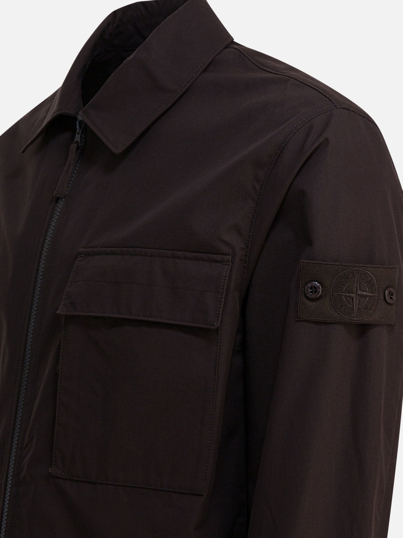 Quilted & Utility Jackets Logo  Brown - Stone Island Men | PDP | VIETTI Online Store | Zoom-Modal_4
