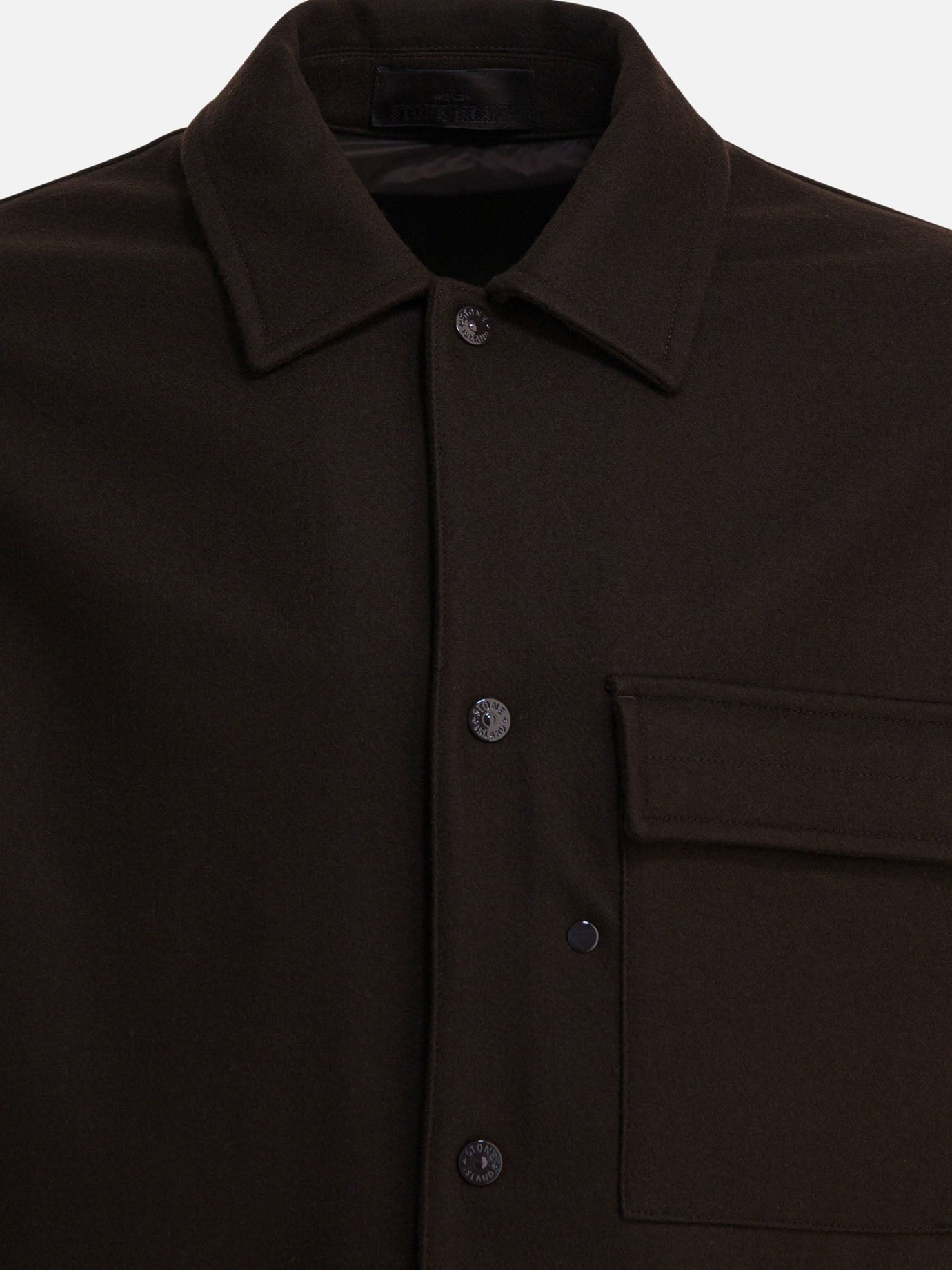 Overshirt jackets Logo  Brown - Stone Island Men | PDP | VIETTI Online Store | Zoom-Modal_3
