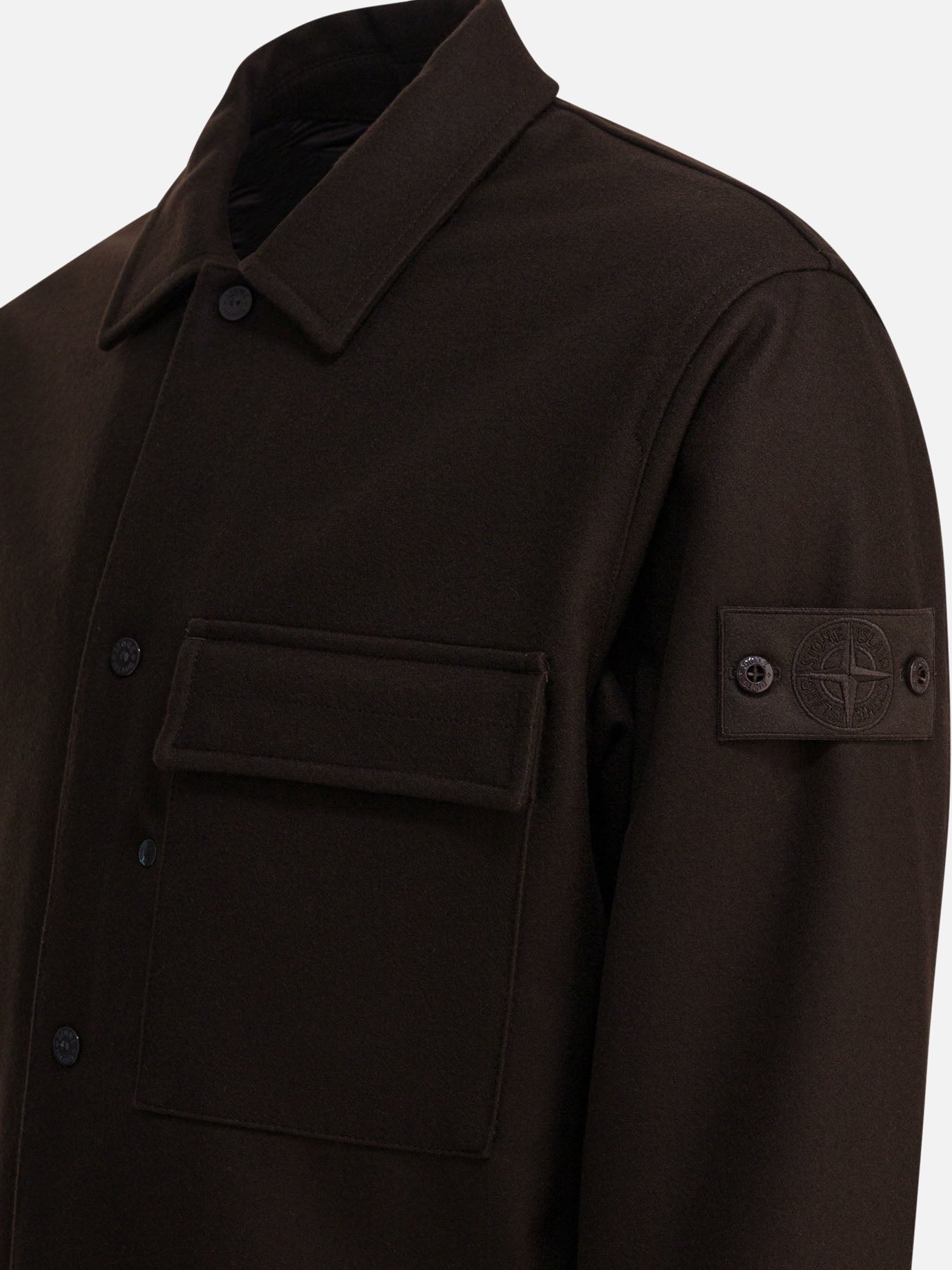 Overshirt jackets Logo  Brown - Stone Island Men | PDP | VIETTI Online Store | Zoom-Modal_4
