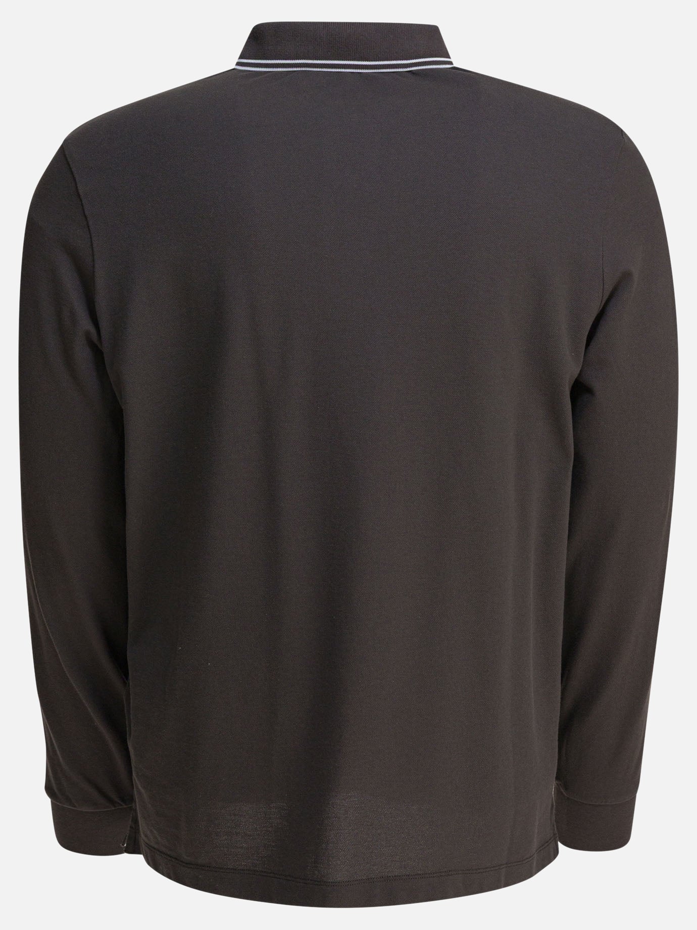 Stone Island Organic cotton and pique polo shirt 25578993_M Grey thumbnail_2