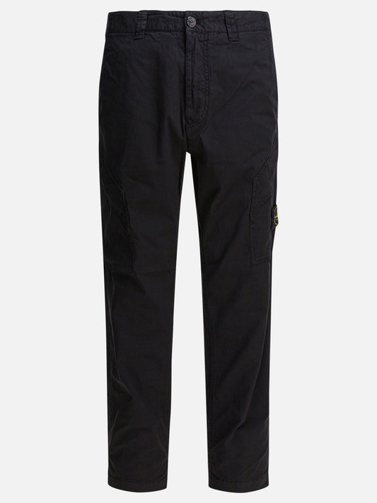 Cargo & parachute trousers Logo  Black - Stone Island Men | PDP | VIETTI Online Store | 2

