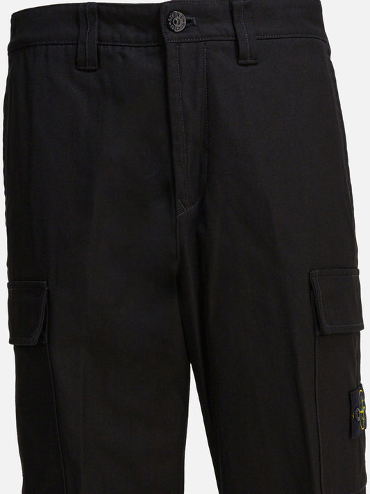 Cargo & parachute trousers Logo  Black - Stone Island Men | PDP | VIETTI Online Store 
