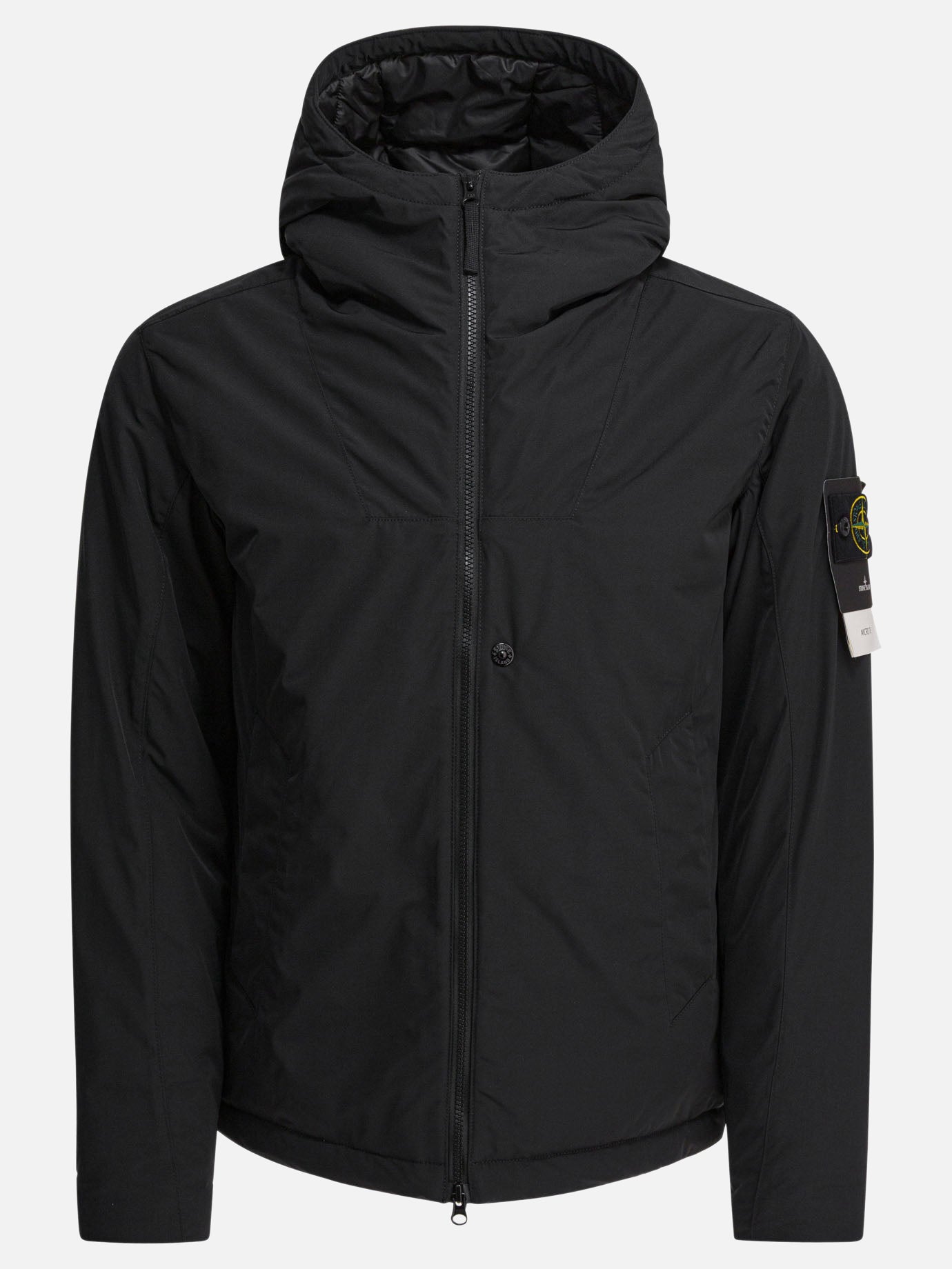 Stone Island Micro twill waterproof jacket Black