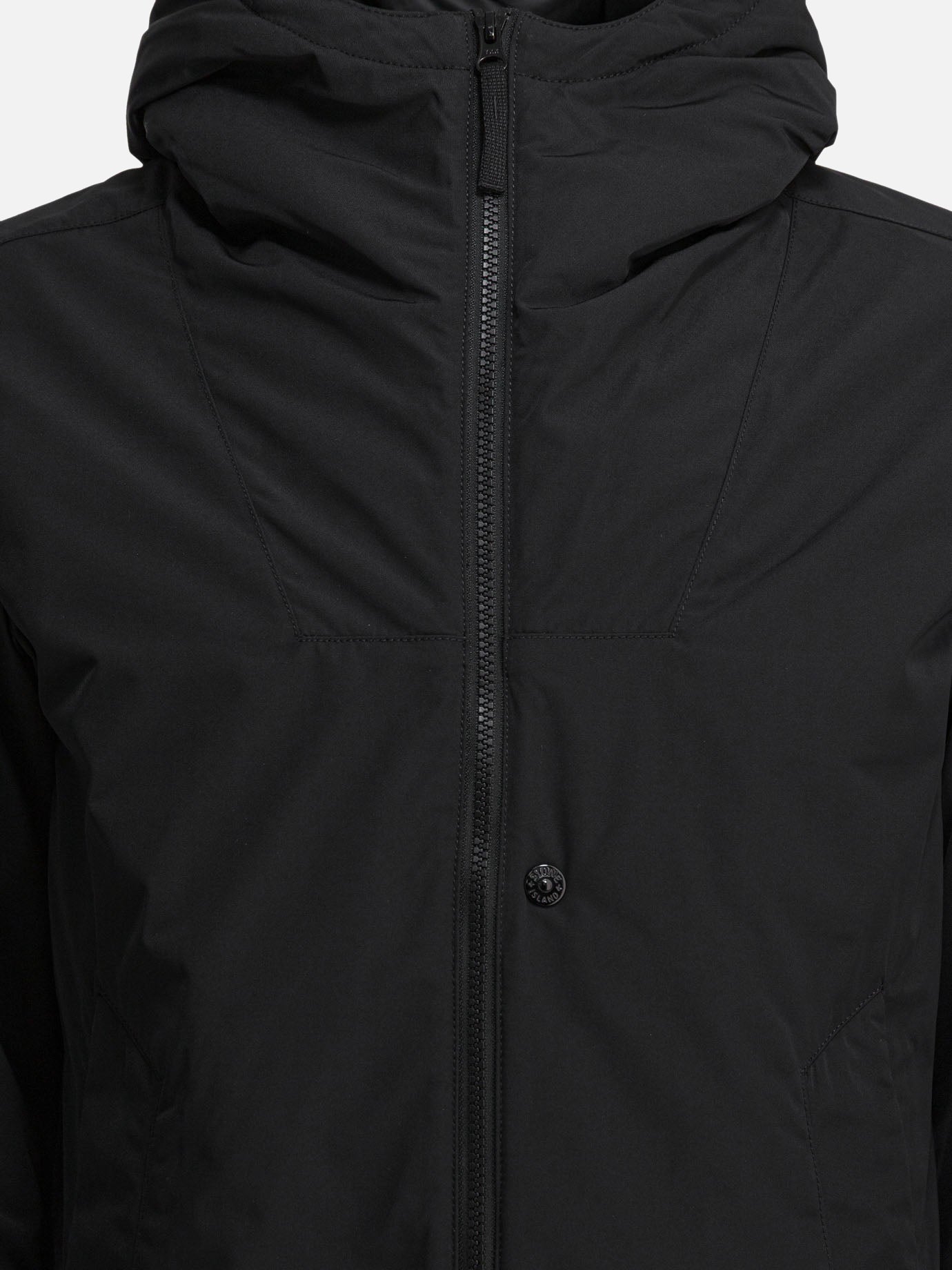Stone Island Micro twill waterproof jacket Black