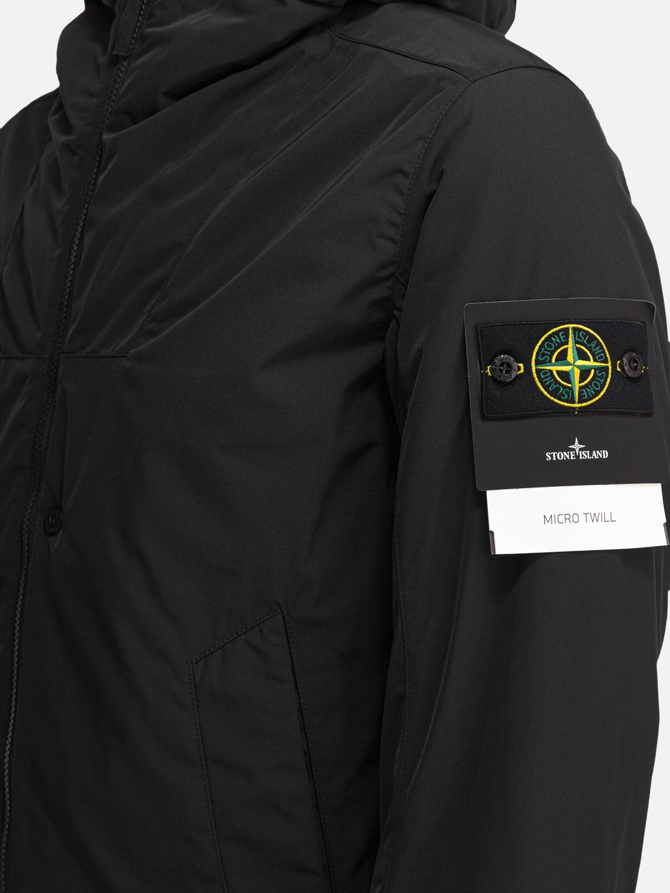 Stone Island Micro twill waterproof jacket 22017381_S Black thumbnail_4