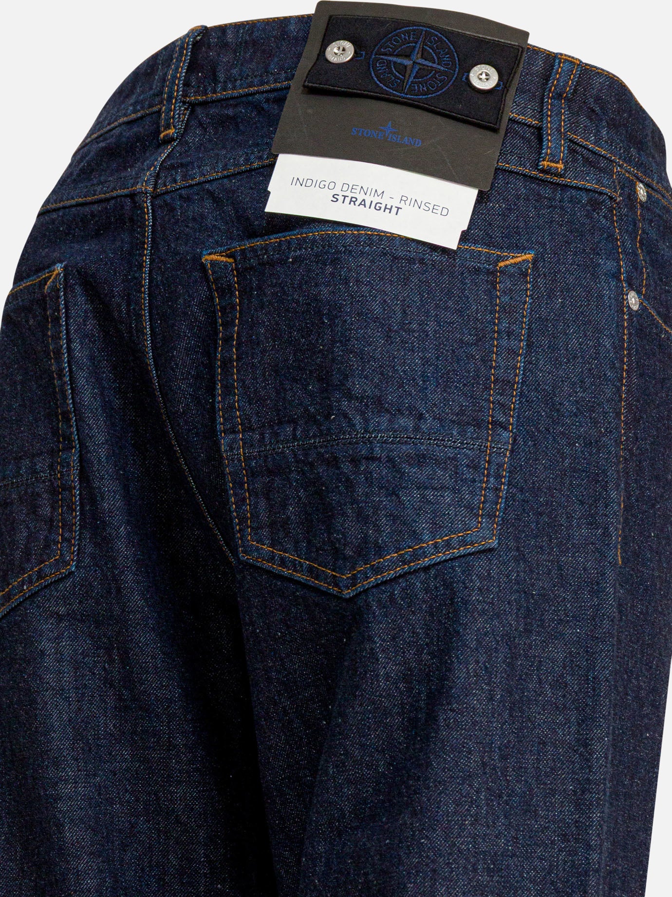 Straight-leg jeans Solid colour  Blue - Stone Island Men | PDP | VIETTI Online Store | Zoom-Modal_4

