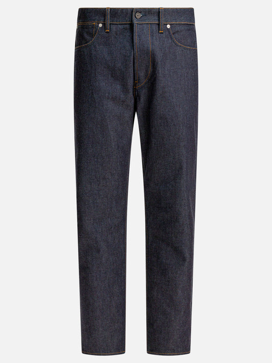 Straight-leg jeans Solid colour  Blue - Stone Island Men | PDP | VIETTI Online Store 
