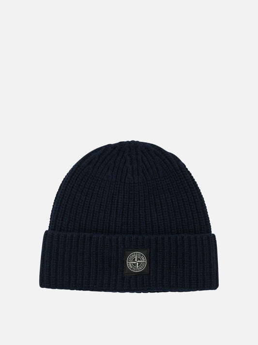 Beanies Logo  Blue - Stone Island Men | PLP | VIETTI Online Store 
