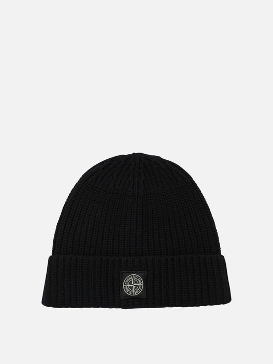 Beanies Logo  Black - Stone Island Men | PLP | VIETTI Online Store 
