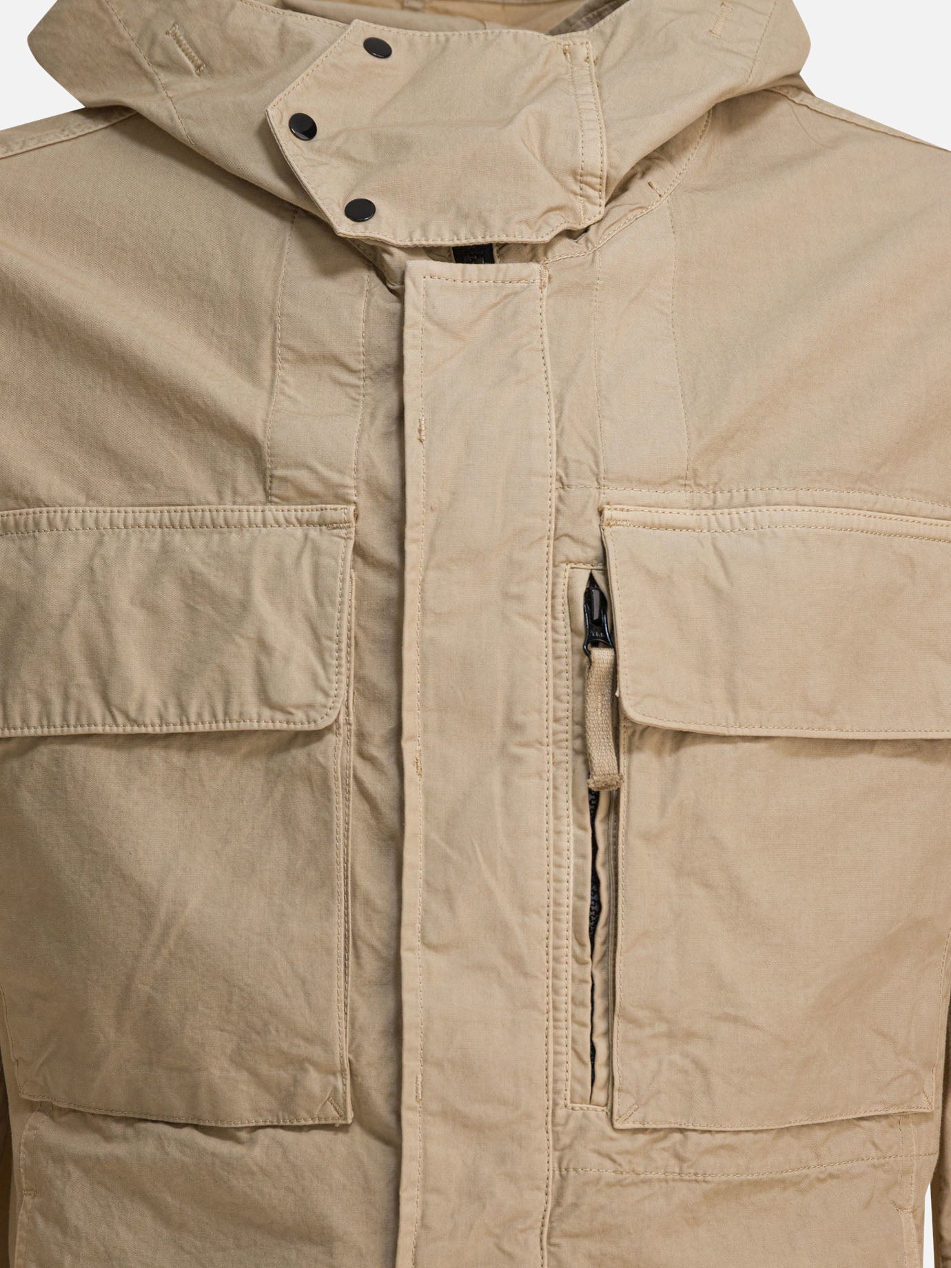 Stone Island Waterproof canvas jacket 25386002_M Beige thumbnail_3