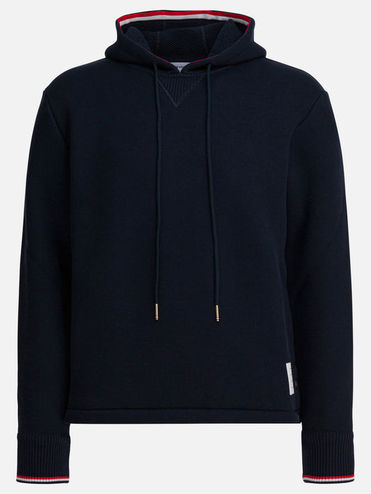 Hoodies Solid colour  Blue - Thom Browne Men | PLP | VIETTI Online Store 
