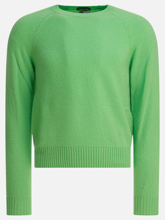 Crewneck sweaters Solid colour  Green - Tom Ford Men | PLP | VIETTI Online Store 
