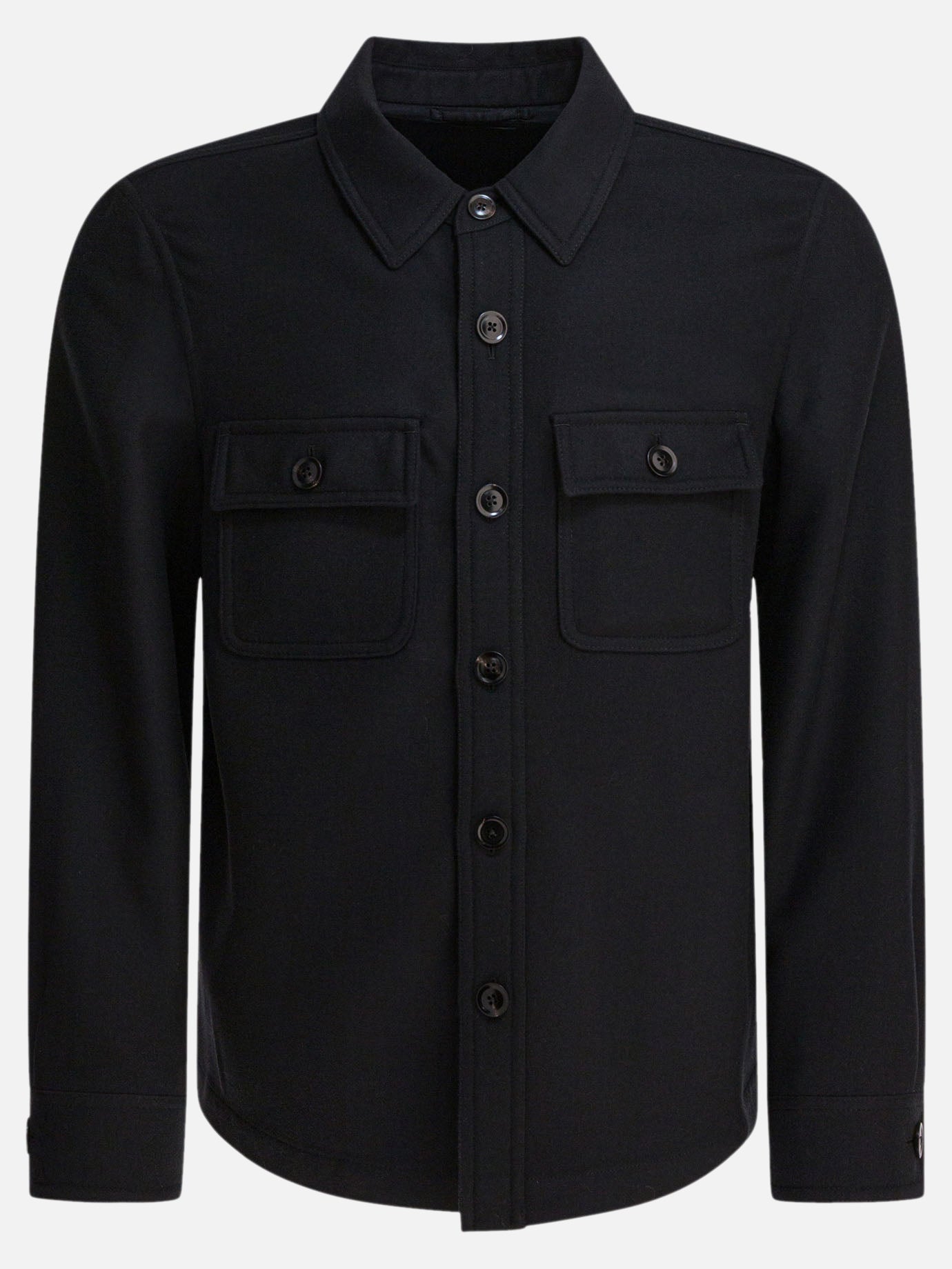 Overshirt jackets Solid colour  Black - Tom Ford Men | PDP | VIETTI Online Store | Zoom-Modal
