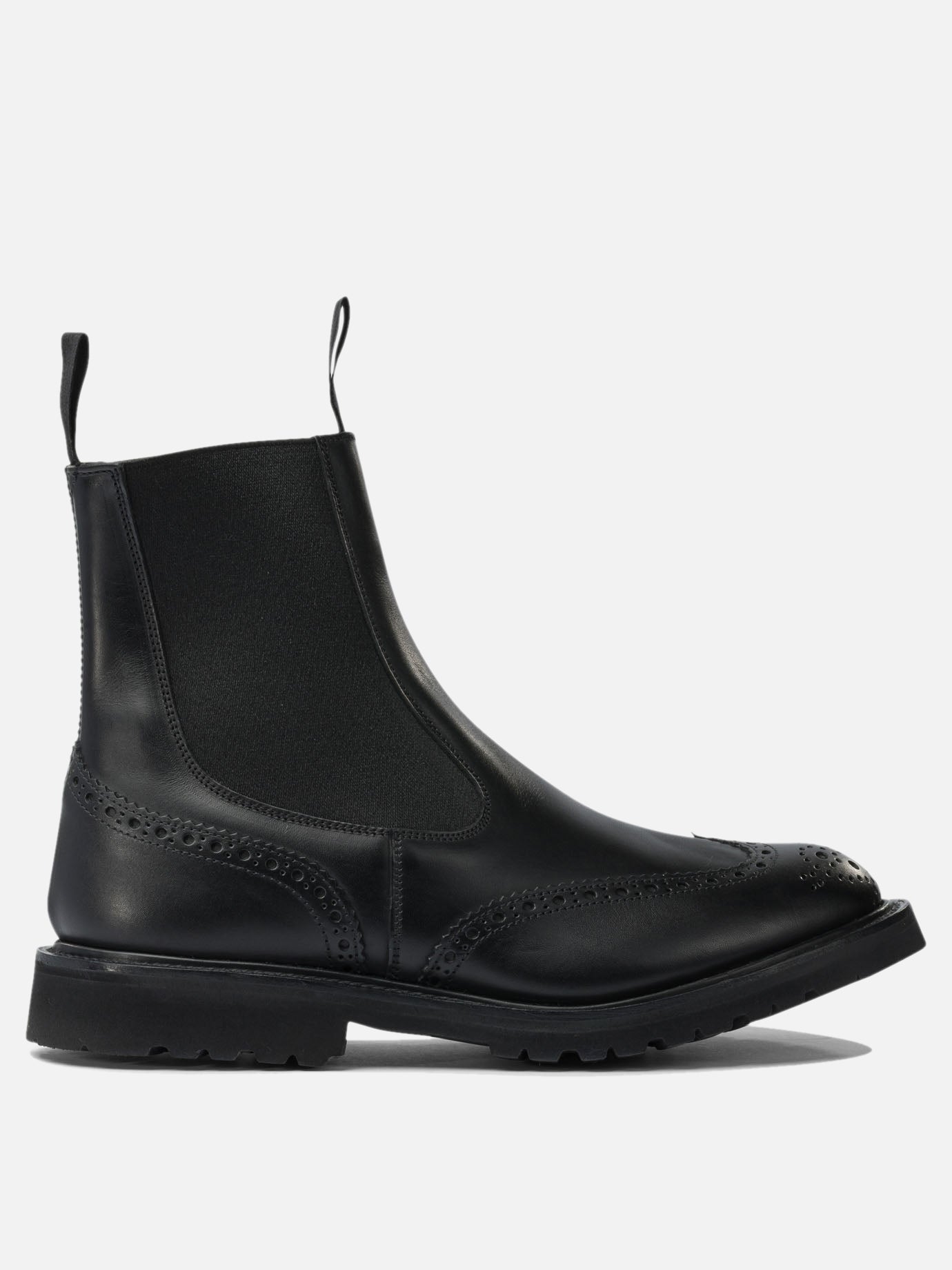 Pull-on boots 100% leather - 100% rubber  Black - Tricker&#39;s Men | PDP | VIETTI Online Store | thumbnail