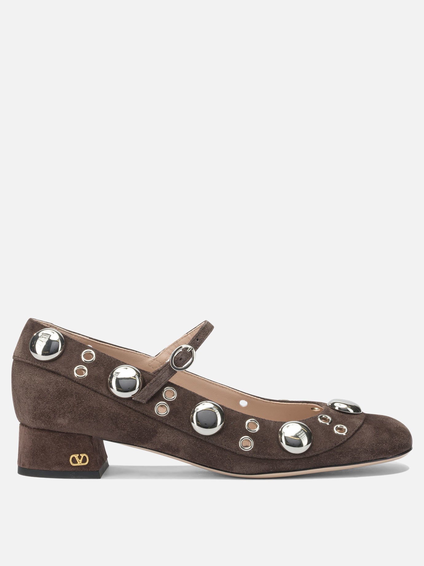 Mary Jane 100% calf leather  Brown - Valentino Garavani Women | PDP | VIETTI Online Store | Zoom-Modal
