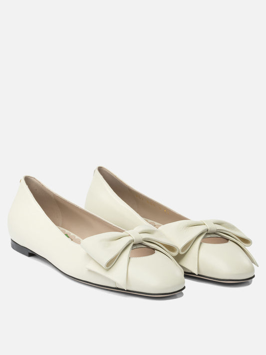Classic ballet flats 100% leather - 100% leather  White - Valentino Garavani Women | PLP | VIETTI Online Store | 2
