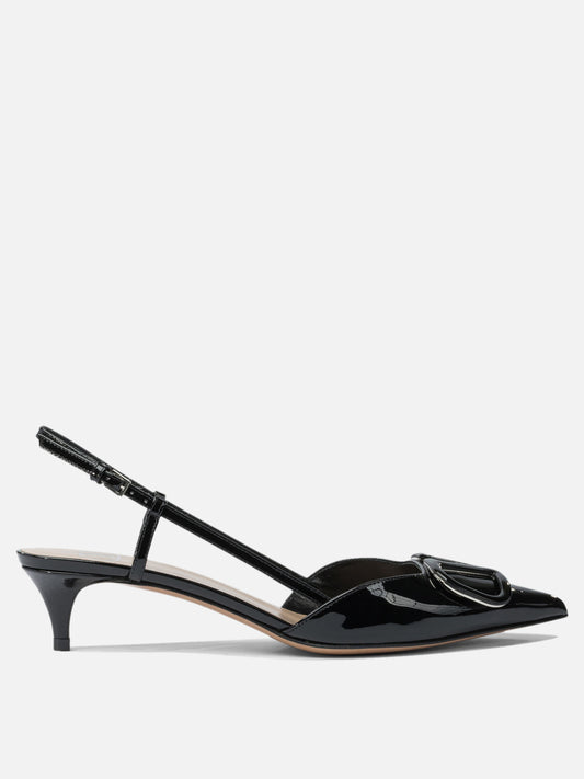 Slingbacks 100% leather - 100% leather  Black - Valentino Garavani Women | PLP | VIETTI Online Store 
