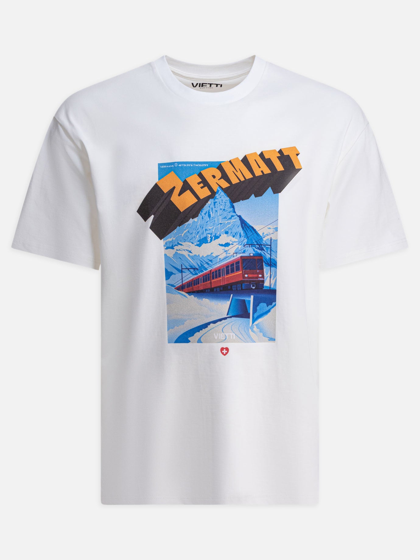 Crewneck t-shirts Print  White - VIETTI Merchandise Men | PDP | VIETTI Online Store | thumbnail