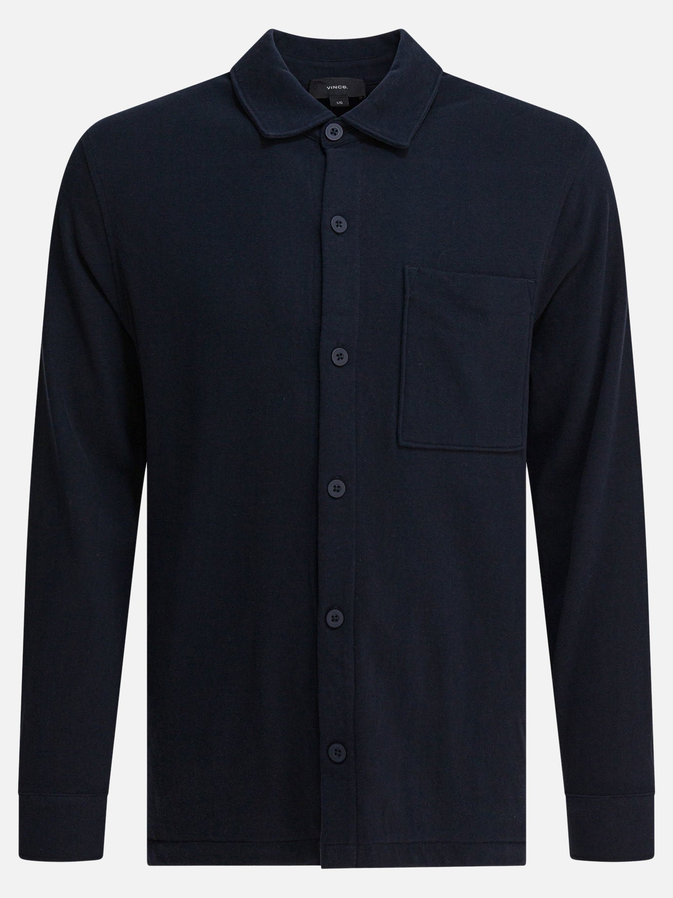 Overshirt jackets Solid colour  Blue - Vince Men | PDP | VIETTI Online Store | Zoom-Modal
