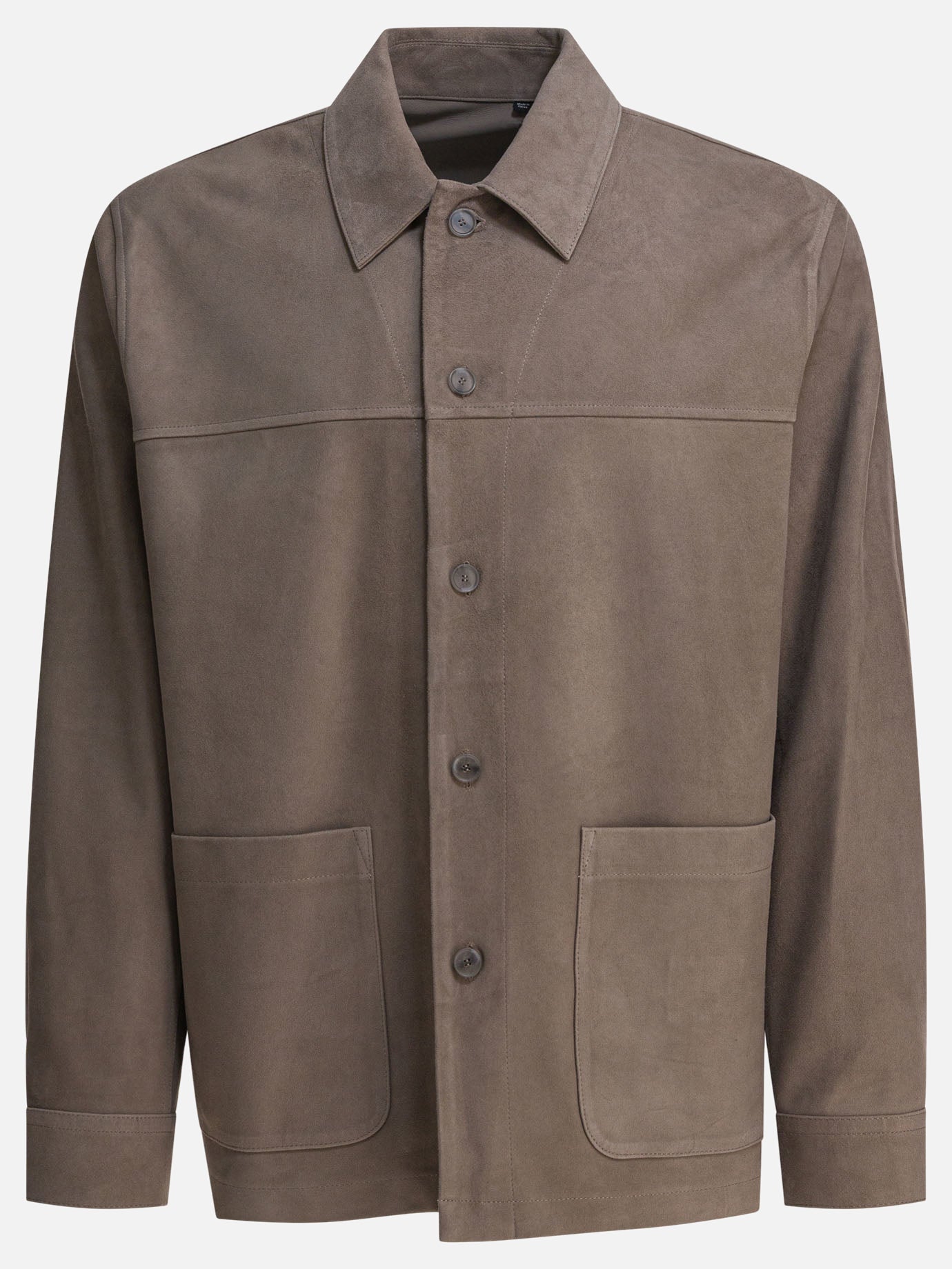 Leather jackets Solid colour  Grey - Vince Men | PDP | VIETTI Online Store | thumbnail